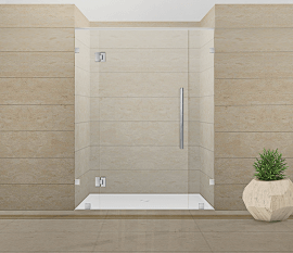 Hinged Transparent Thoughened Glass Shower Cubicle, For Home, Size:  4*5*7Feet